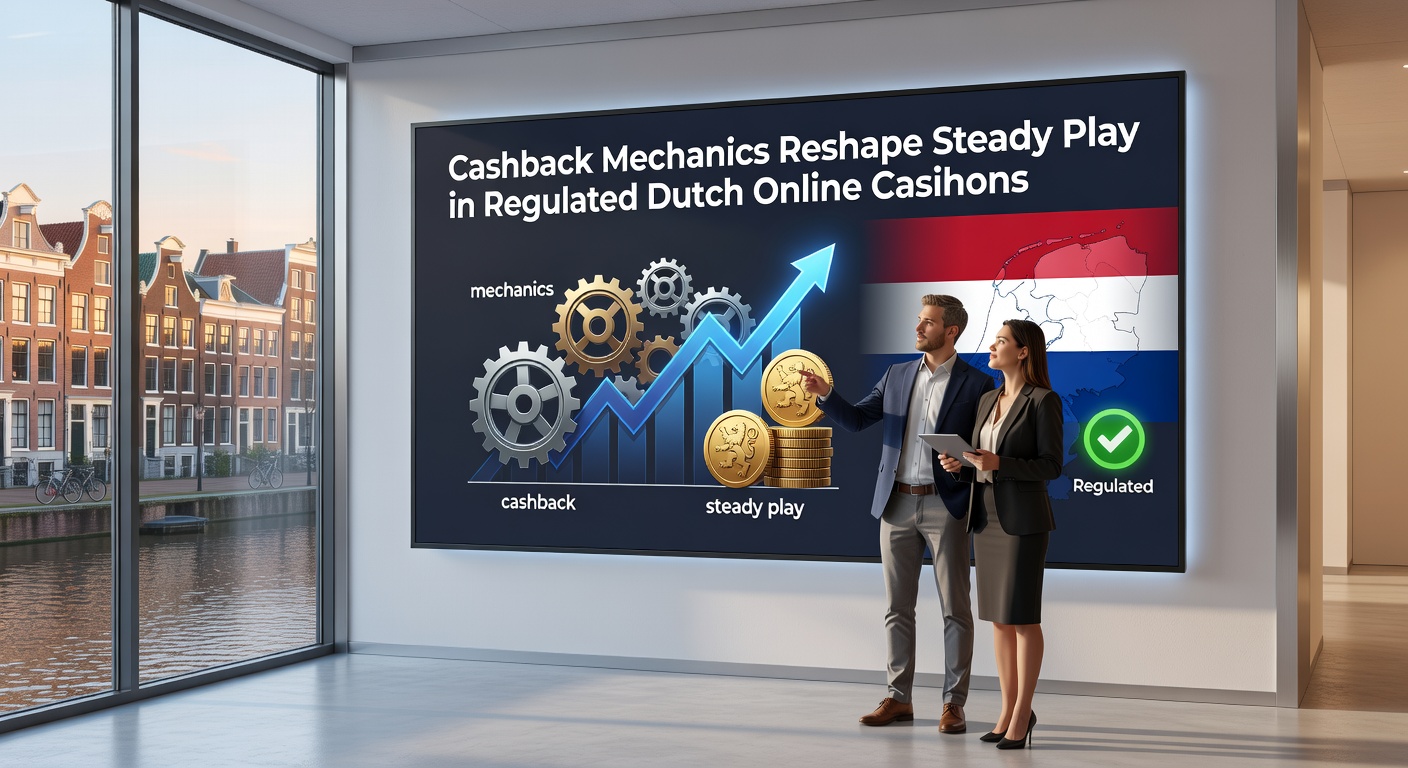 Grafiek met cashback-percentages en spelersretentie in Nederlandse online casino's, toon stijgende lijnen voor langdurig spel