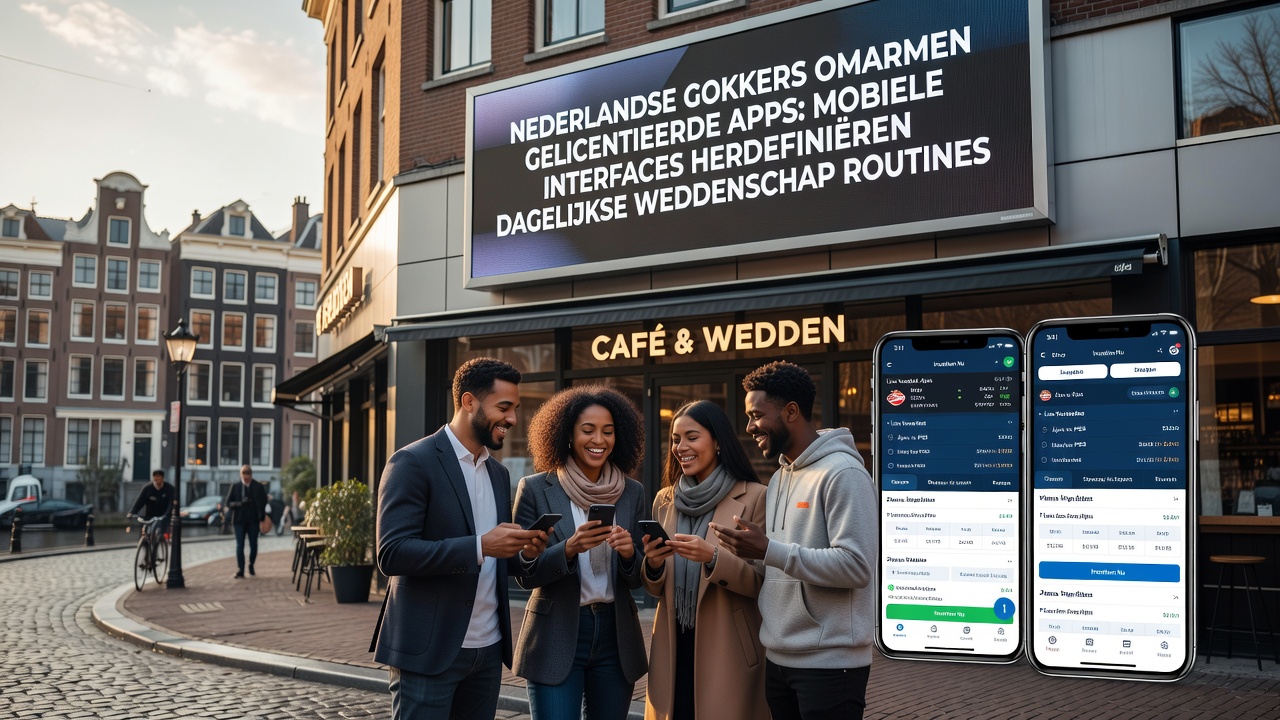 Mobiele interface van een Nederlandse gokapp met dagelijkse weddenschapsopties