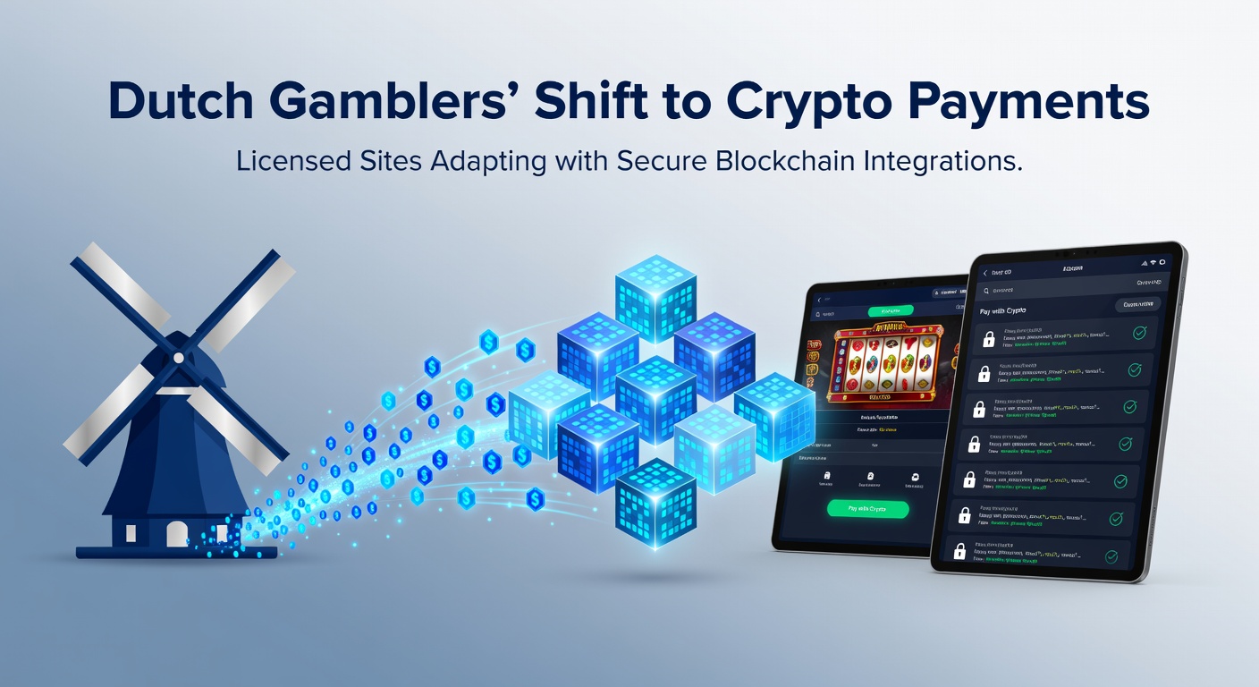 Grafiek die de stijging van crypto-transacties bij Nederlandse online casino's laat zien, met een opvallende piek in 2026