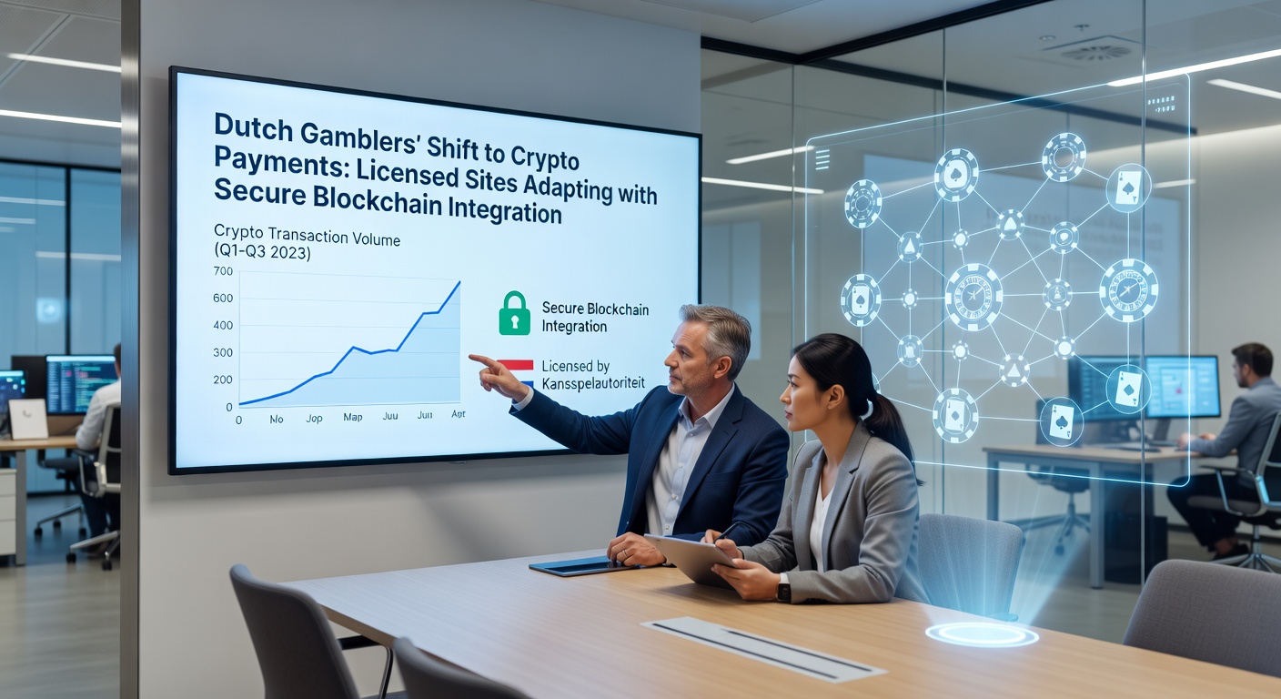 Voorbeeld van een blockchain-wallet interface op een Nederlands online casino platform, met succesvolle crypto-transactie