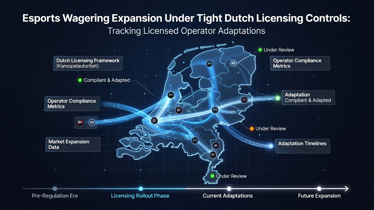 Overzicht van esports weddenschappen platforms met Nederlandse licentiecontroles en operator aanpassingen in juni 2026