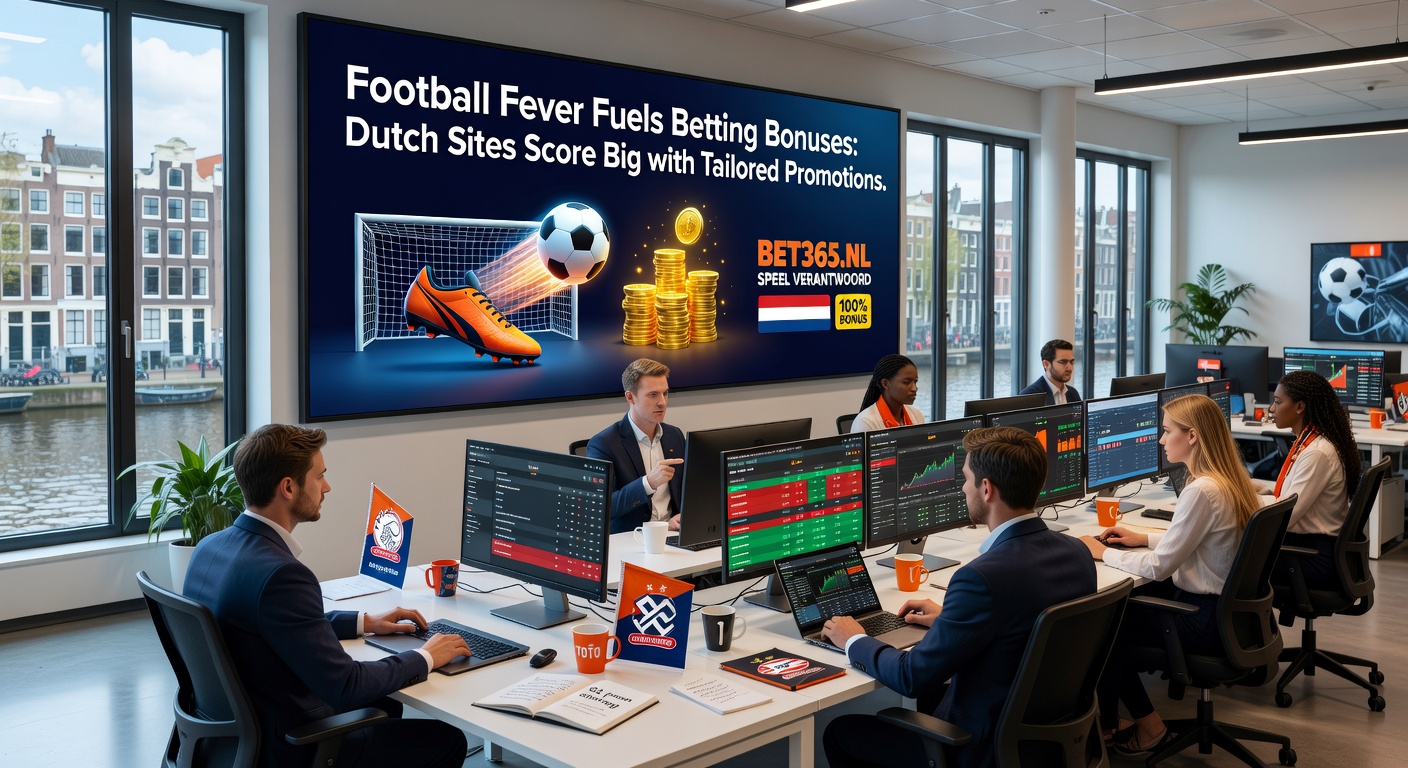 Bookmaker app met live voetbalodds en bonuspop-up op een telefoon