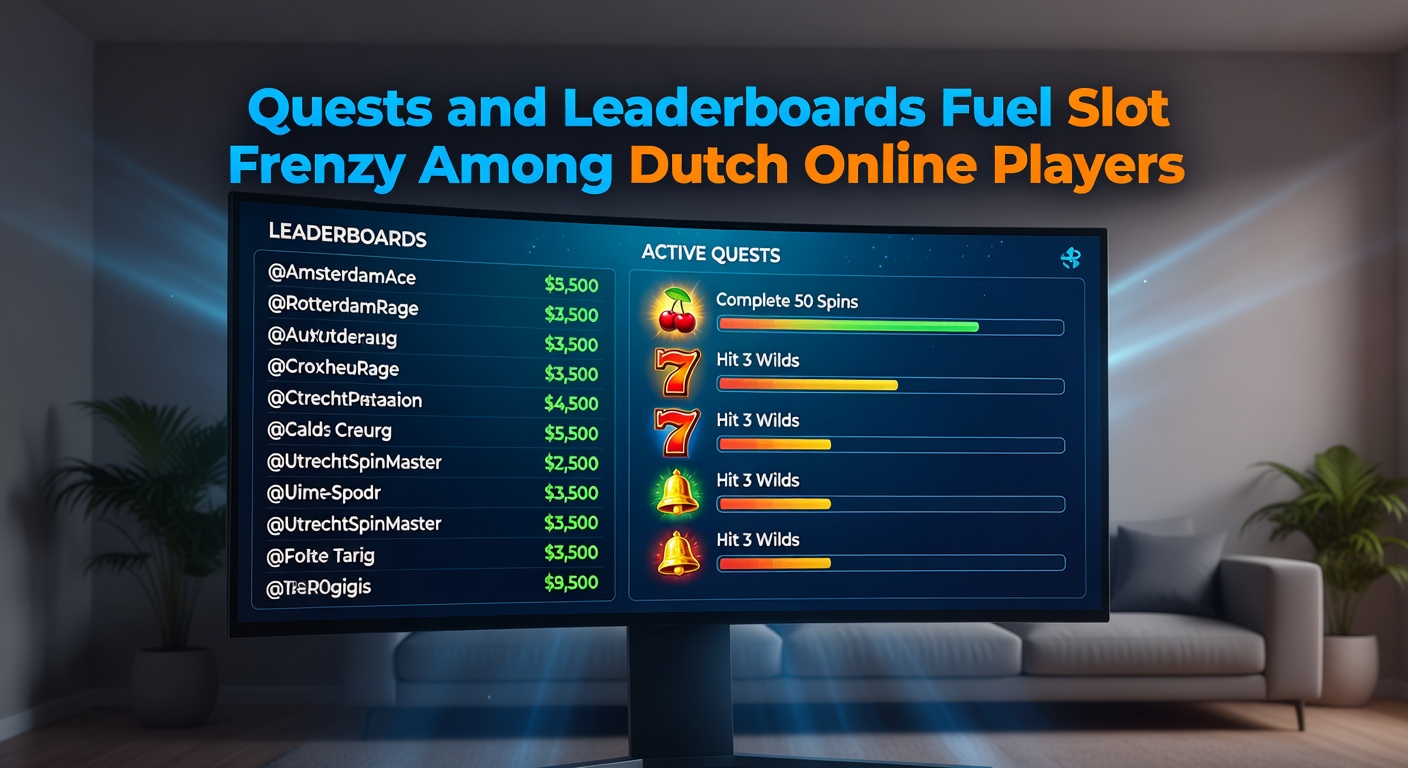 Dynamische leaderboard met Nederlandse spelers die strijden om de eerste plaats in een slottoernooi, compleet met prijzen en live updates