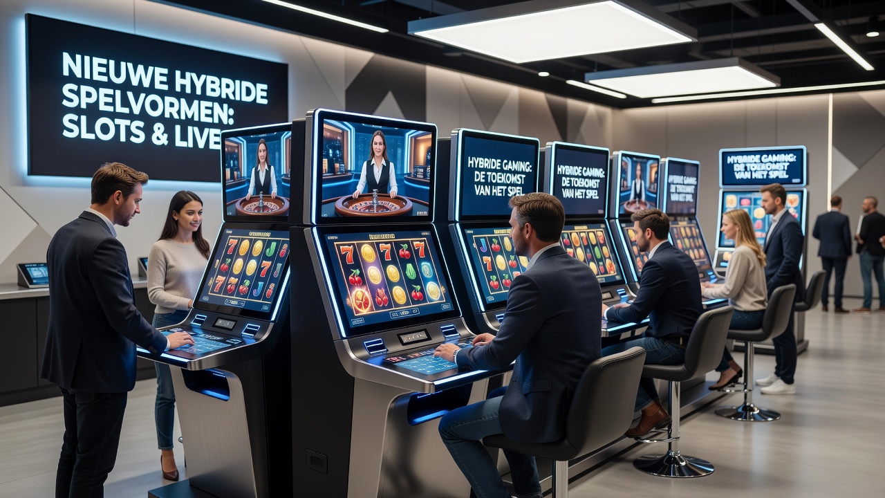 Grafiek die de groei van hybride slot-live spellen onder Nederlandse gokkers in 2026 weergeeft