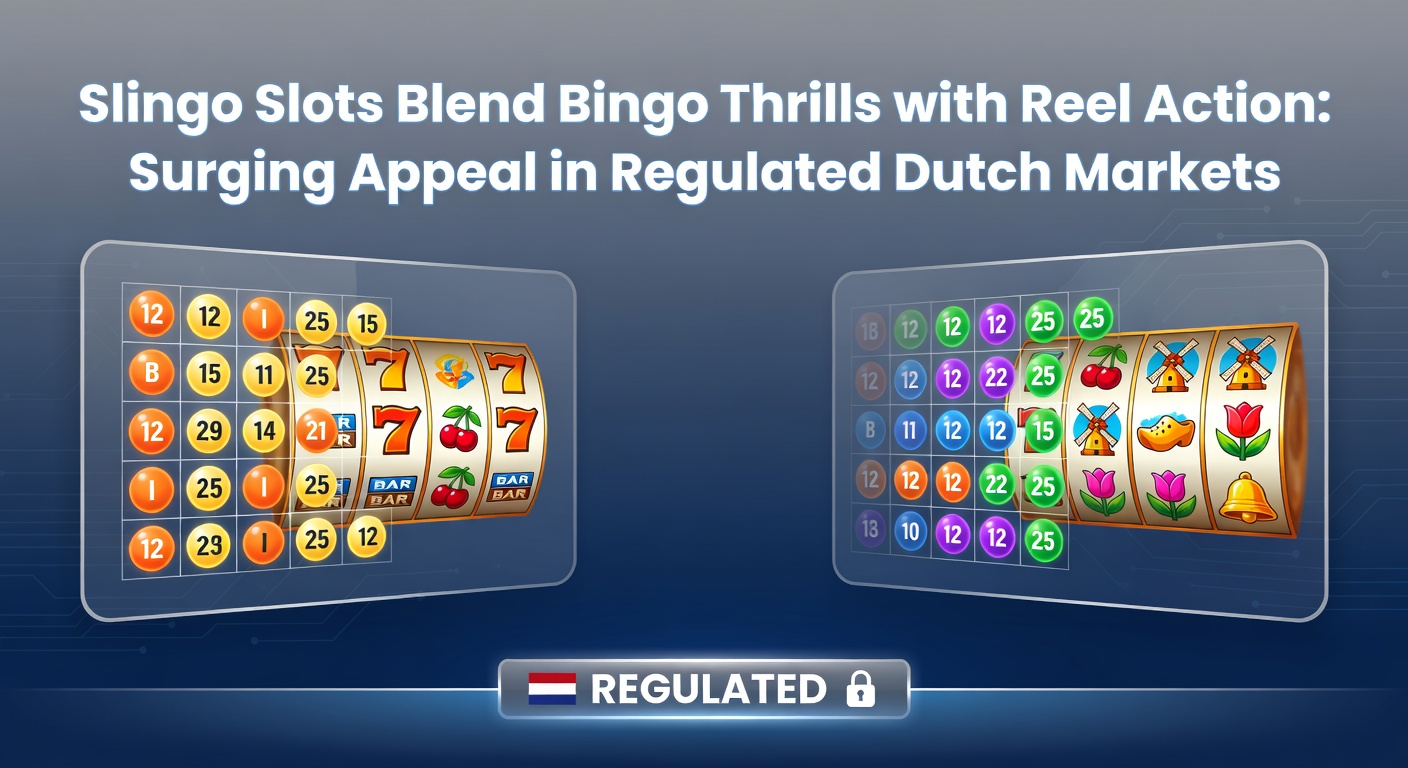 Schermafbeelding van een Slingo-slot met een 5x5 bingo-kaart en draaiende rollen, typisch voor Nederlandse online casino's