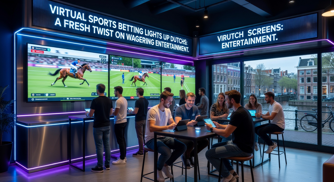 Scherm met dynamische virtuele voetbalwedstrijd tijdens een live betting sessie op een Nederlands online casino platform